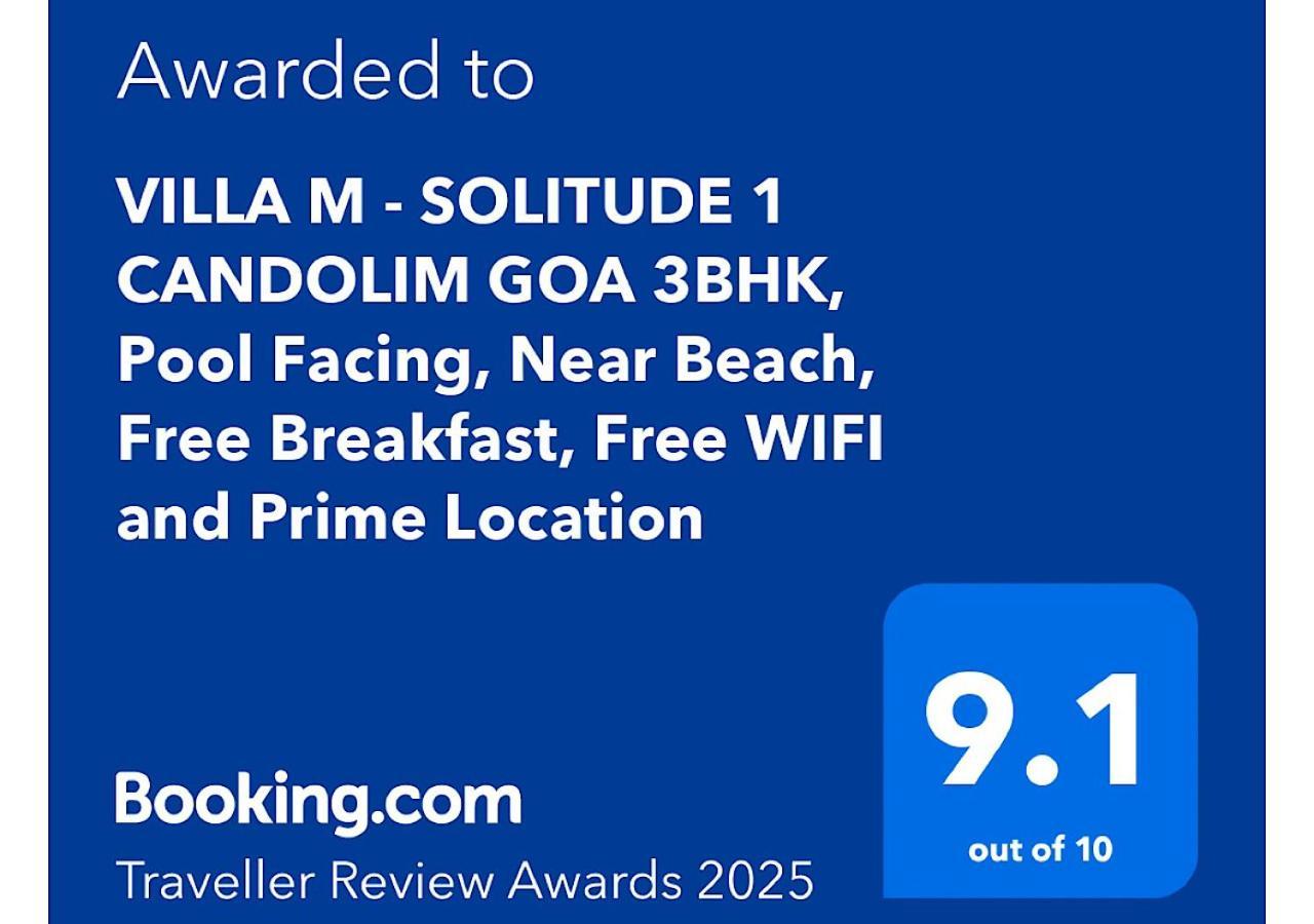 Villa M - Solitude 2 Candolim Goa 3Bhk, Pool Facing, Near Beach, Free Breakfast, Free Wifi And Prime Location Bagian luar foto